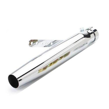 Silencieux long d’échappement moto vintage universel café racer chrome